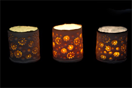 Rose Dickinson - Porcelain Nightlights in use