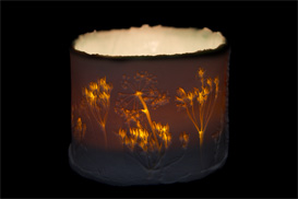 Rose Dickinson - Porcelain Nightlights in use